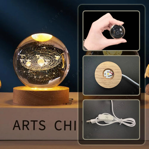 Cosmora™ — Esfera Cósmica de Cristal 3D